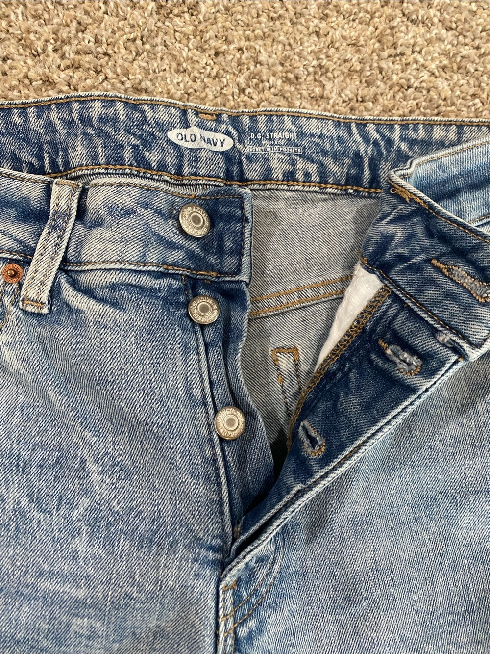 Button Fly Jeans - Picture 2 of 7